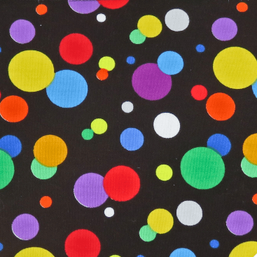 Lots of dots fabric close up