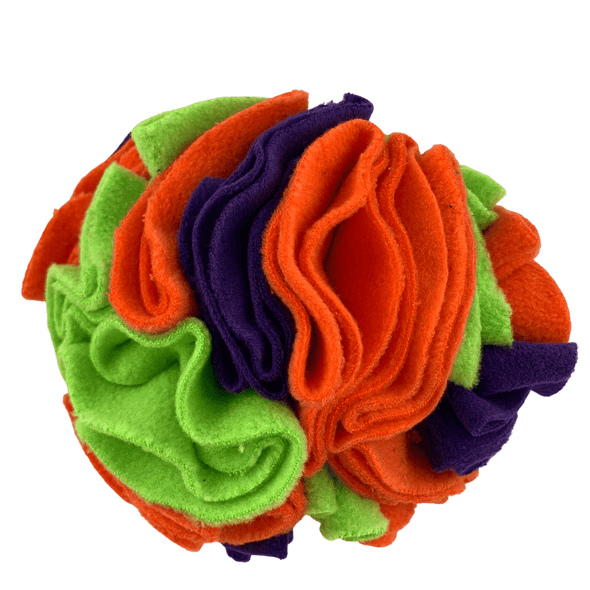 Orange marigold snuffle ball by pet boutique