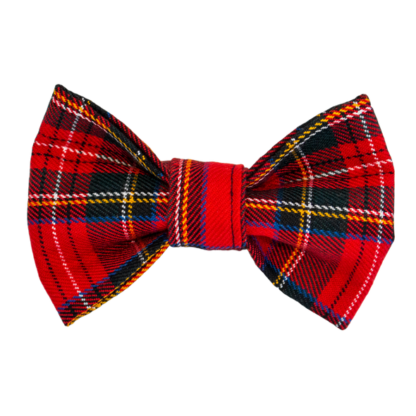 Dog Bow Tie Red plaid by pet boutique