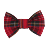 Red plaid bowtie by pet boutique