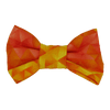 Fluro Orange and Yellow Dog Bow Tie