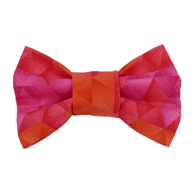 Geometric pink bowtie by pet boutique
