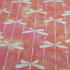 CLose up of pink dragonfly bandana