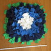 Blue Daisy Snuffle Mat and Ruler showing size by Pet Boutique NZ