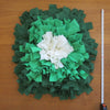 Shamrock Snuffle mat with ruler to show size