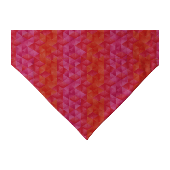 geometric pink dog bandana