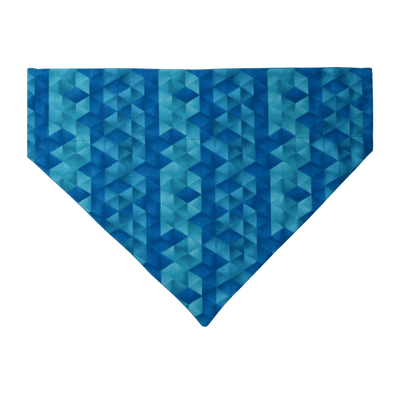Geometric Blue Dog bandana