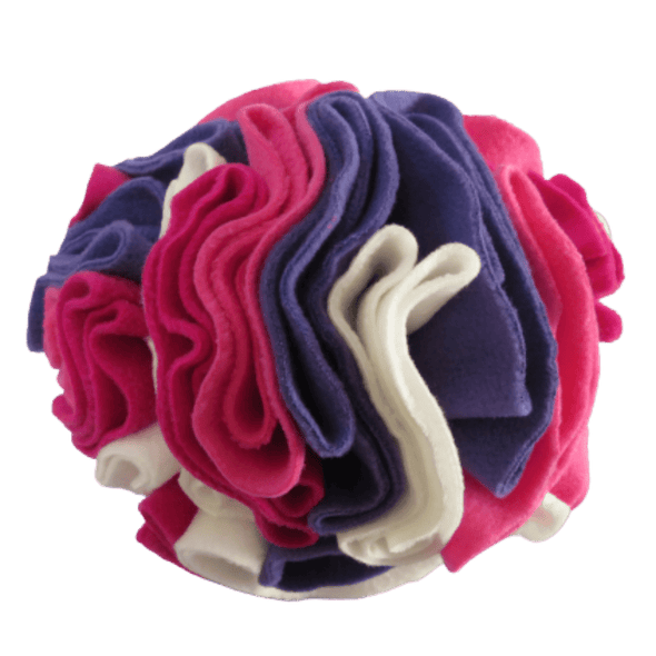 purple pink snuffle ball made by Pet boutique