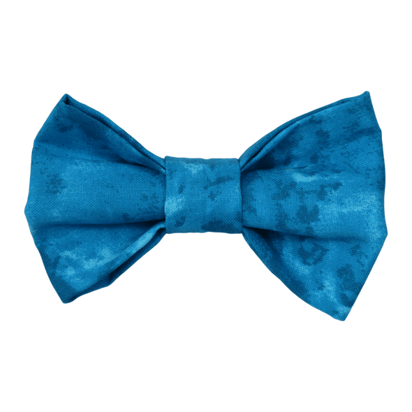 Shades of turquoise dog bow tie by pet boutique