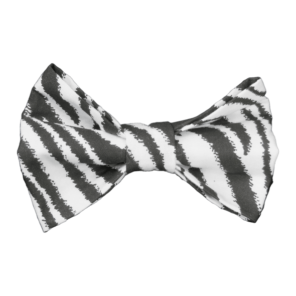zebra chic dog bowtie by pet boutique