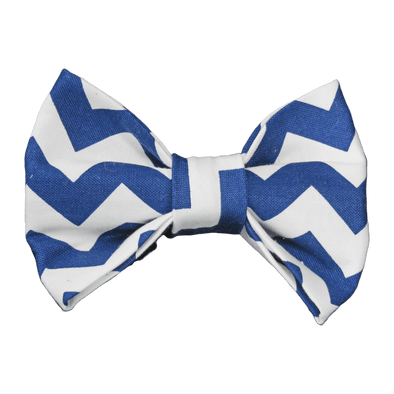 navy chevron dog bow tie by pet boutique