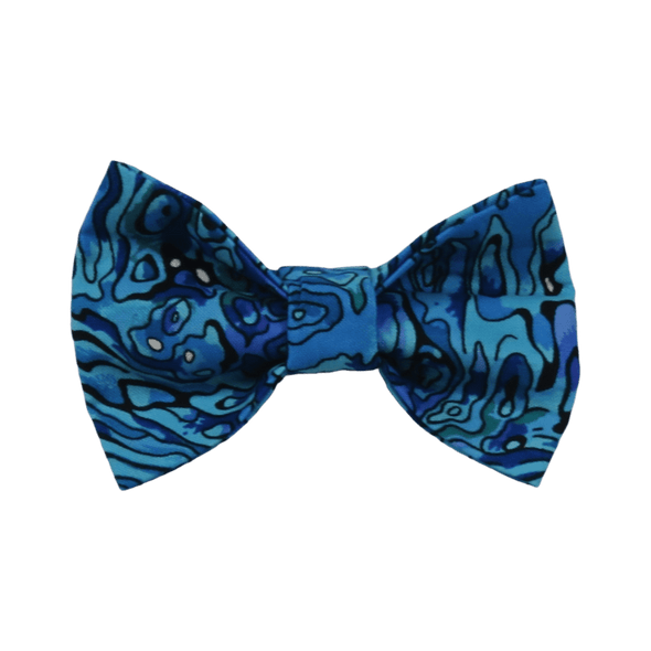 kiwiana paua shell dog bowtie by pet boutique