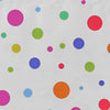 close up of colourful pastel dots fabric