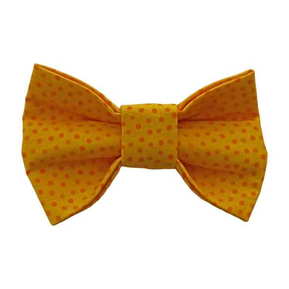 lots of little yellow dots bowtie by pet boutique