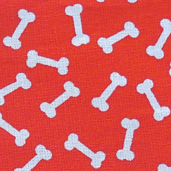 Close up of Funny Bones Bowtie Fabric