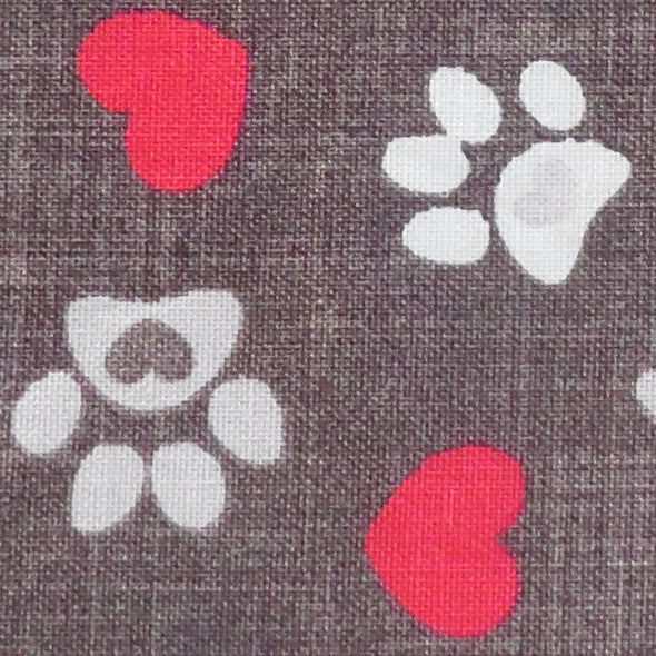 Paws to my Heart Closeup of Fabric