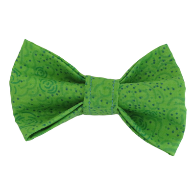 Lime Green dot dog bow tie by Pet Boutique NZ
